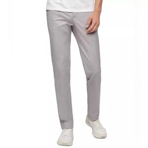 Calvin Klein Light Gray Slim Straight Chinos
